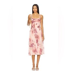 NWT Free People Tessa Smocked Midi Dress